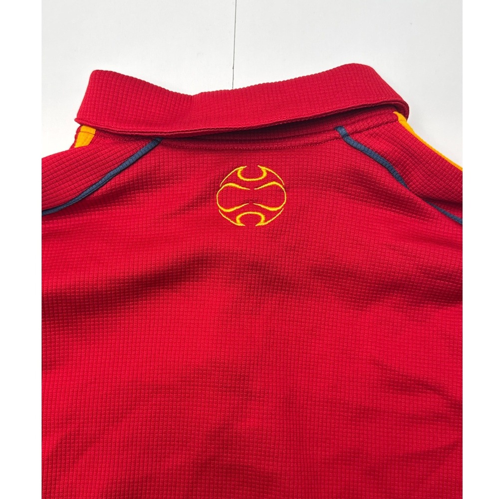 Adidas Mens Spain RFEF Soccer Polo Shirt Red Climalite 2006 ATV002 Size M - Picture 9 of 9